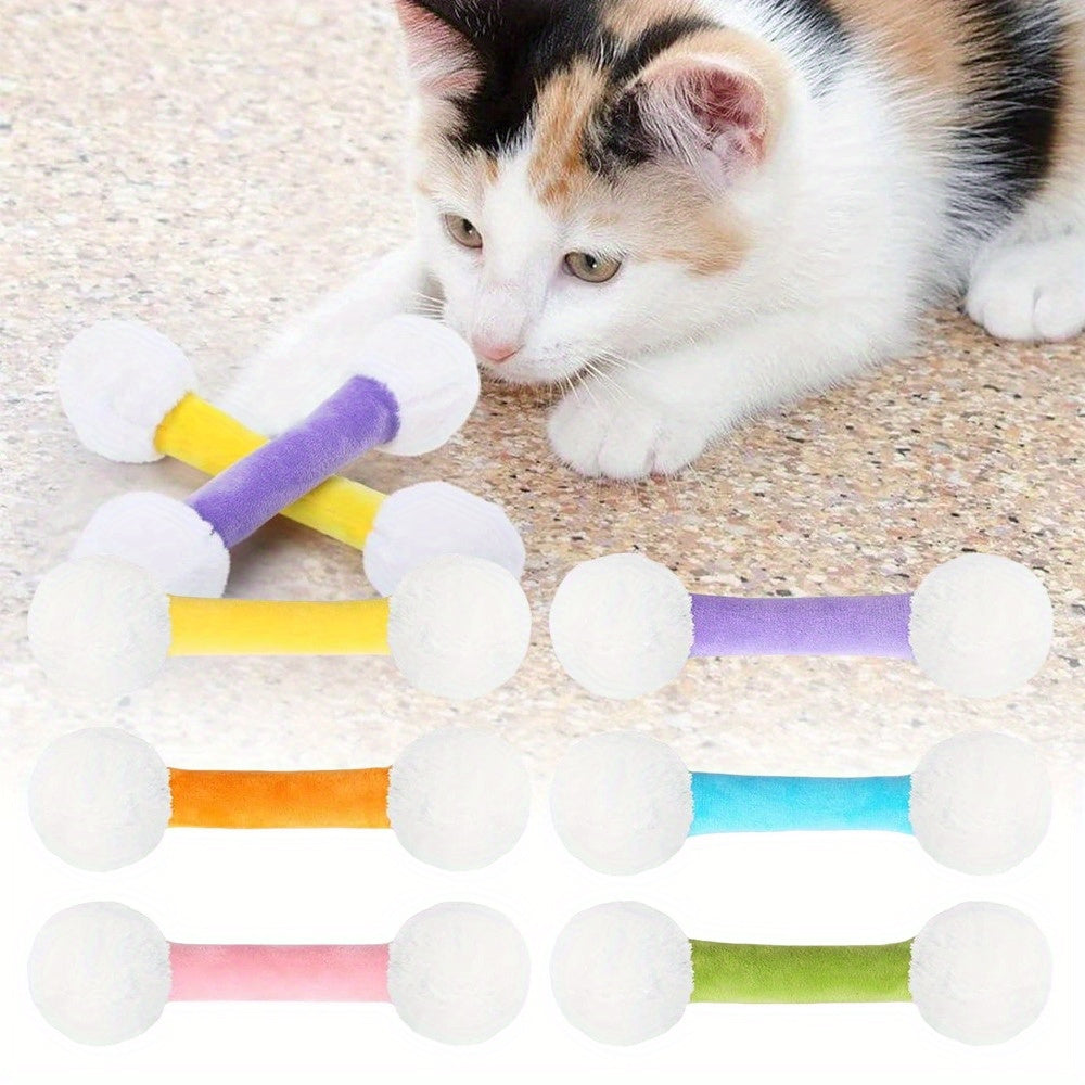 6pcs Soft Plush Pet Herb Swab Toys – Durable, Chew-Resistant Interactive Pet Play for Cats & Dogs, Colorful Fabric Design with Natural Herb Filling, Perfect for Kittens and Adults, Indoor Fun and Exercise