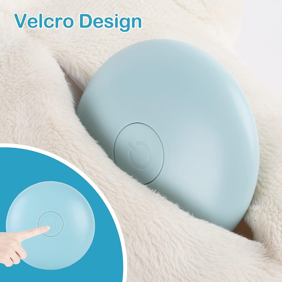WEOK Heartbeat Dog Toy - Plush Stuffed Animal with Realistic Heartbeat & Heat\u002FTouch Sensing, Anxiety Relief Calming Aid for Puppies, Sleep Aid for Dogs & Cats, All Breeds & Sizes