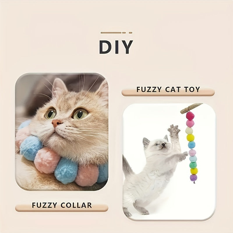 Interactive Pet Toy - Manual Launcher Ball, Non-Toxic Plush Soft Ball for Cats & Dogs, No Batteries Needed, Safe for Indoor\u002FOutdoor Play - Training, Tug-of-War, Solo Entertainment - Ideal for Kittens & Puppies - Compatible with All Breeds & Sizes, No