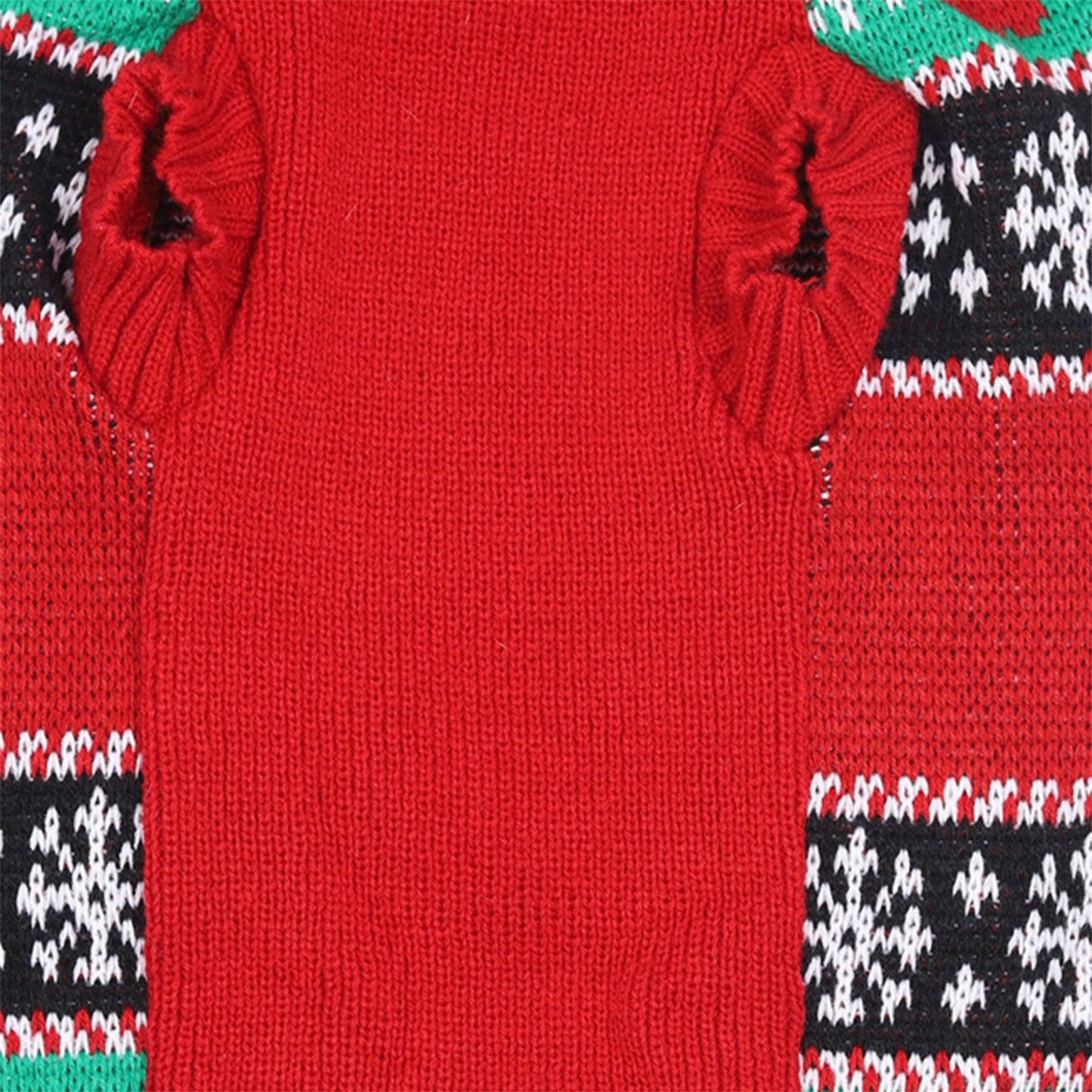For Small to Medium Dogs and Cats, Pawsome Christmas Acrylic Pullover Sweater, Festive Red Winter Pet Apparel with Weave Design