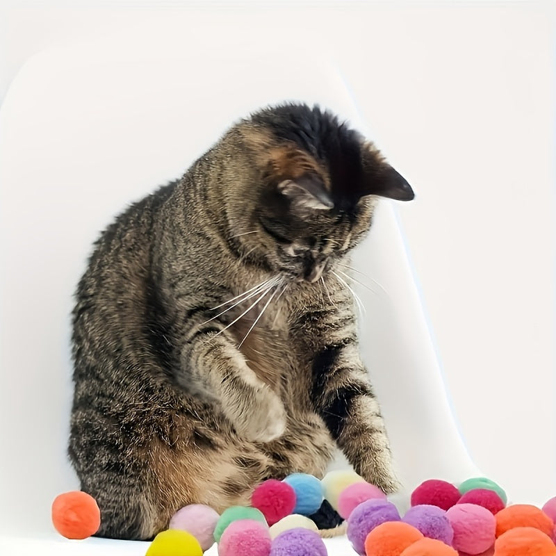 Interactive Pet Toy - Manual Launcher Ball, Non-Toxic Plush Soft Ball for Cats & Dogs, No Batteries Needed, Safe for Indoor\u002FOutdoor Play - Training, Tug-of-War, Solo Entertainment - Ideal for Kittens & Puppies - Compatible with All Breeds & Sizes, No