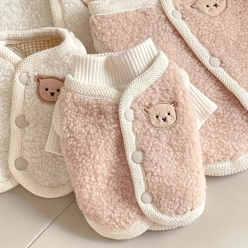 Two-piece Set Vest + Vest Autumn and Winter Dog Clothes Bear Vest Vest Underwear Cat Pet Clothes