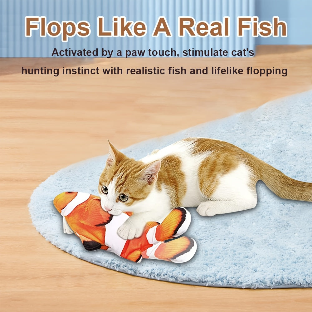 7pcs Floppy Fish Cat Toys, Cat Toys Flopping Fish, Moving Kitten Kicker, Floppy Wiggle Carp for Small Dogs, Soft And Durable, Interactive Kitten Kicker for Indoor for All Breeds