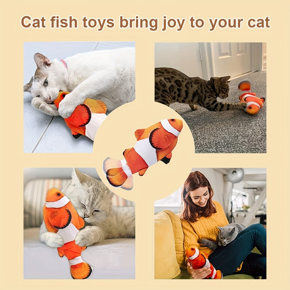 7pcs Floppy Fish Cat Toys, Cat Toys Flopping Fish, Moving Kitten Kicker, Floppy Wiggle Carp for Small Dogs, Soft And Durable, Interactive Kitten Kicker for Indoor for All Breeds