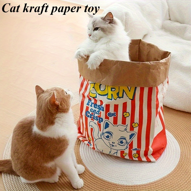 Fun Cartoon Cat Toy for Cats & Dogs - Durable Plastic Interactive Playtime, No Batteries Needed, Engaging Design for Medium Breeds, Indoor\u002FOutdoor Pet Entertainment, Cat Toy, Playful Design, Sturdy Construction