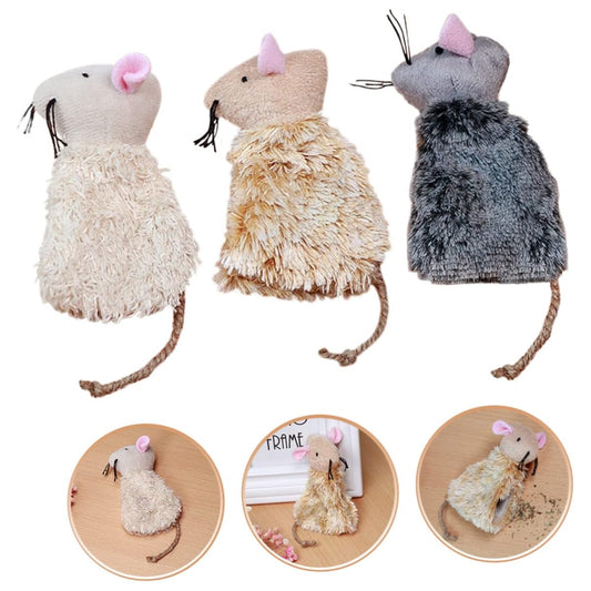 Ipetboom 3pcs Interactive Cat & Puppy Toys - Plush Kangaroo toys with Beige\u002FGray\u002FBlack Colors, Safe Fabric Teething Toys for Kittens, Puppies - No Battery Needed, Easy Clean for indoor\u002FOutdoor play, Kitten Entertainment, Fluffy Texture Desi